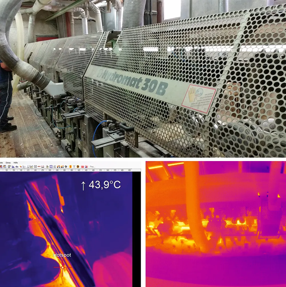 Optris 적외선 기술을 활용한 목재 가공 공정의 화재 예방 및 품질 관리 강화