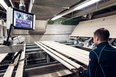 목재 대패 가공 공정 온도 모니터링